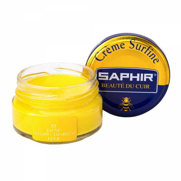 

Увлажняющий желтый крем для обуви Saphir Creme Surfine, 50 мл