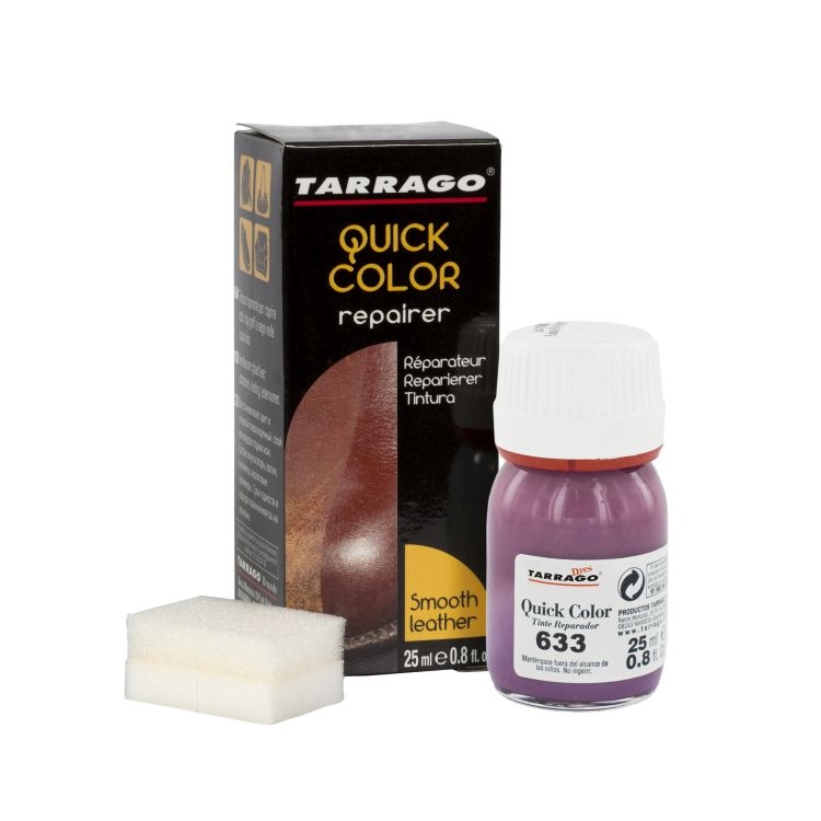 

Фиолетовая краска для кожи Tarrago Quick Color, 25 мл