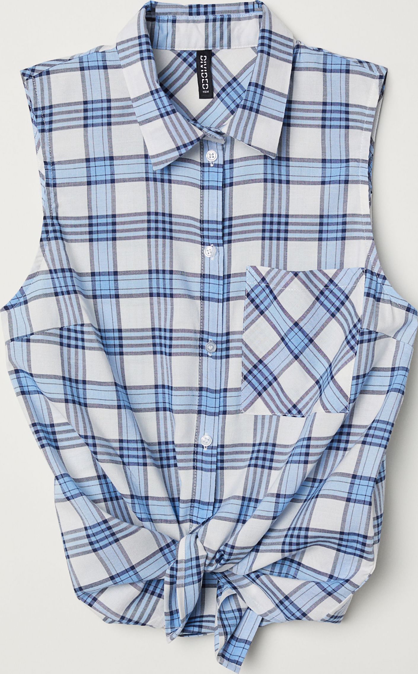 

Блузка H&M Divided XAZ120877ODJF 34 Сине-белая