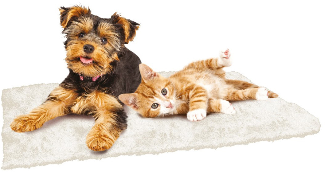 Акция на Согревающий коврик для собак и кошек Croci Furry 90 х 64 см Бежевый (8023222182790) от Rozetka UA