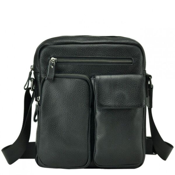 

Мужская кожаная сумка Tiding Bag (9812-1A) Черный