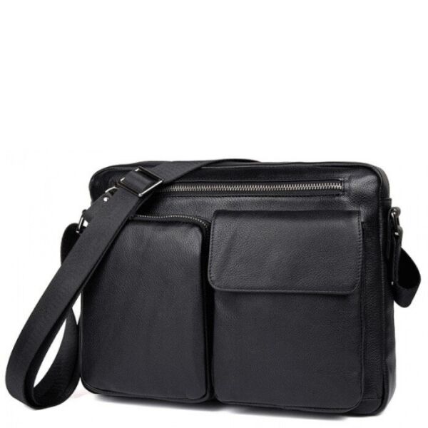 

Мужская кожаная сумка TIDING BAG 9812a Черный
