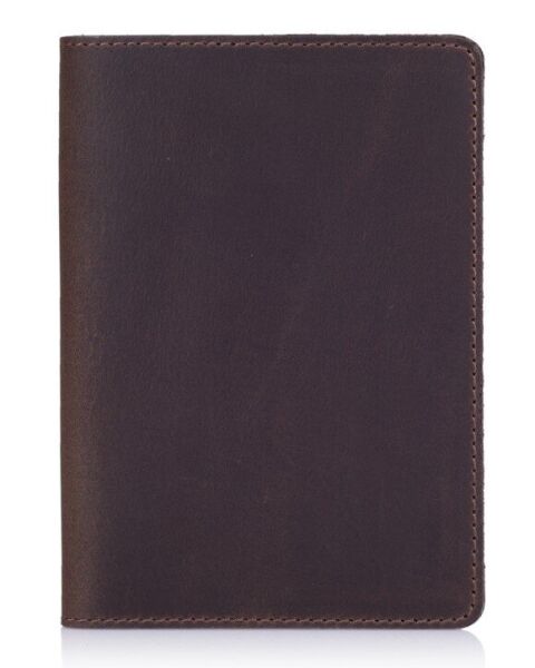

Обложка для паспорта из кожи HiArt PC-01 Shabby Gavana Brown Коричневый
