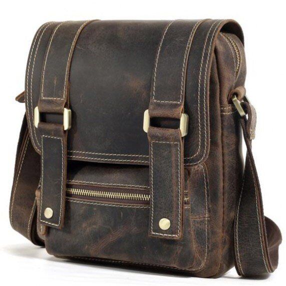 

Мужская кожаная сумка-планшет TIDING BAG t1172 Коричневый