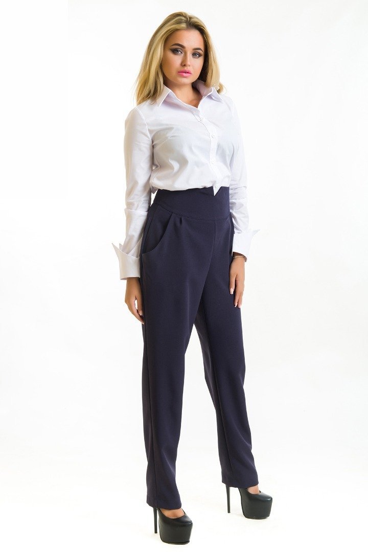 

Брюки FLFashion Румба ЕБР 0922  синие, Брюки FLFashion Румба ЕБР 0922 46 синие