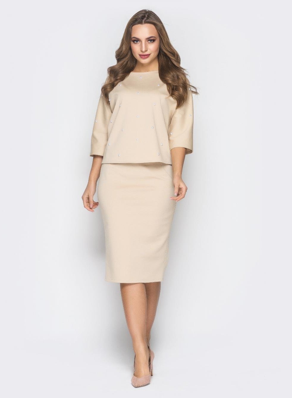 

Костюм Leo-Pride KK2557  бежевый, Костюм Leo-Pride KK2557 44 бежевый