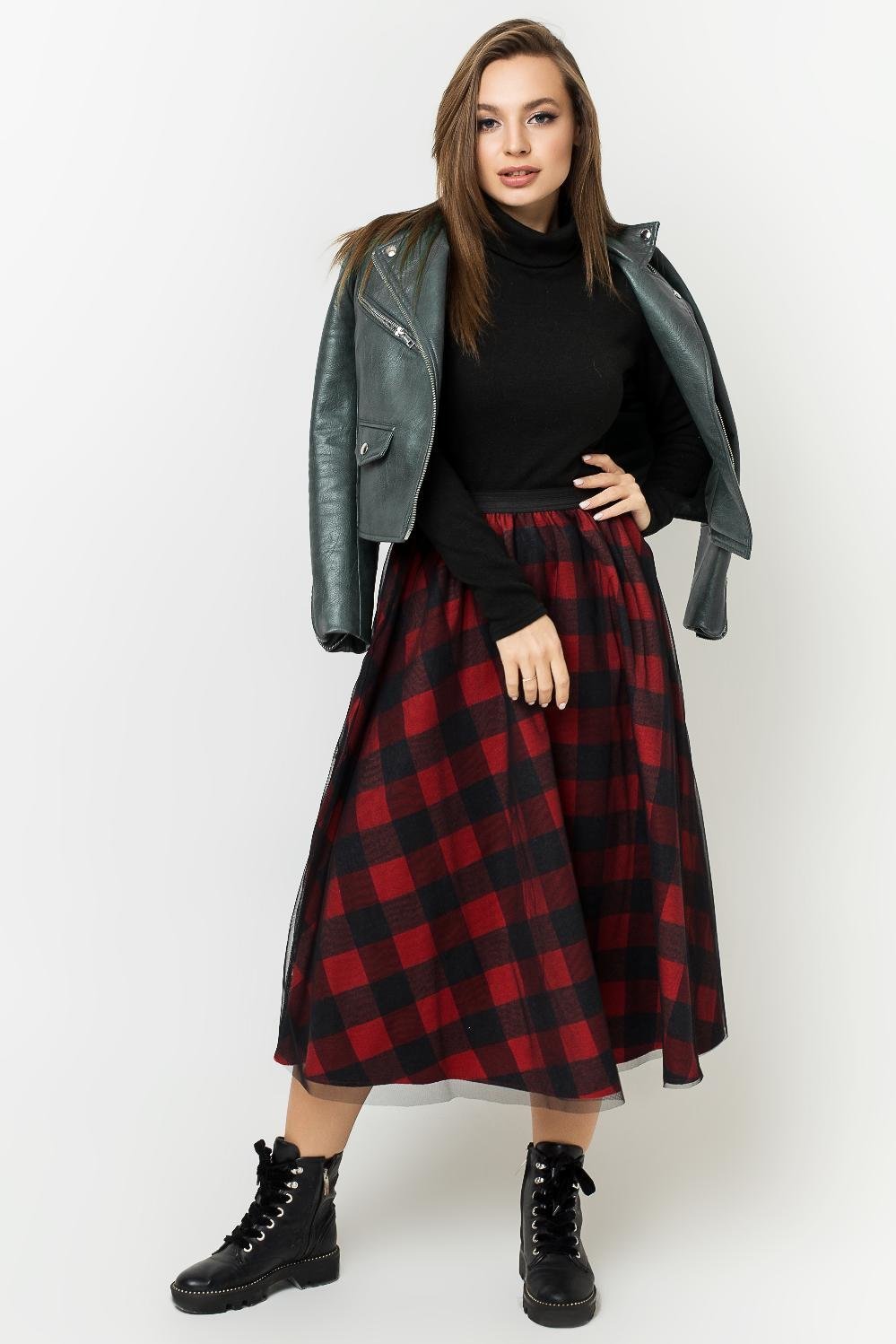 

Юбка Leo-Pride YF2977 клеш удлиненная миди  красная, Юбка Leo-Pride YF2977 клеш удлиненная миди 42 красная