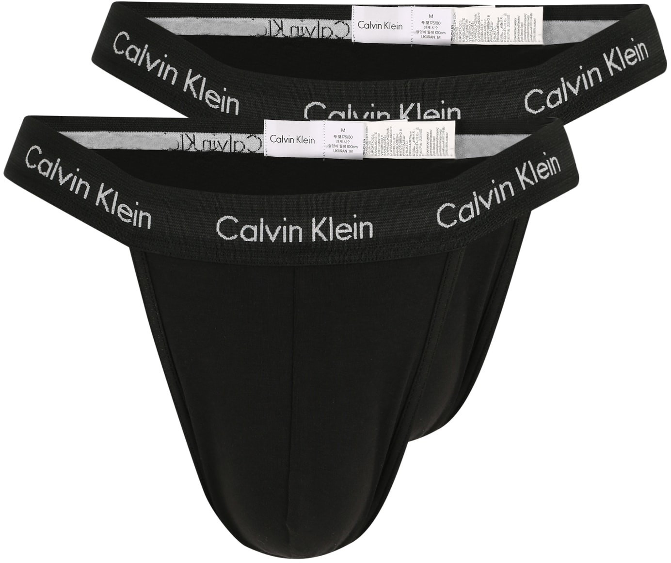 Чоловічі труси стрінги комплект із 2 од. Calvin Klein 2208-001 чорні S ...