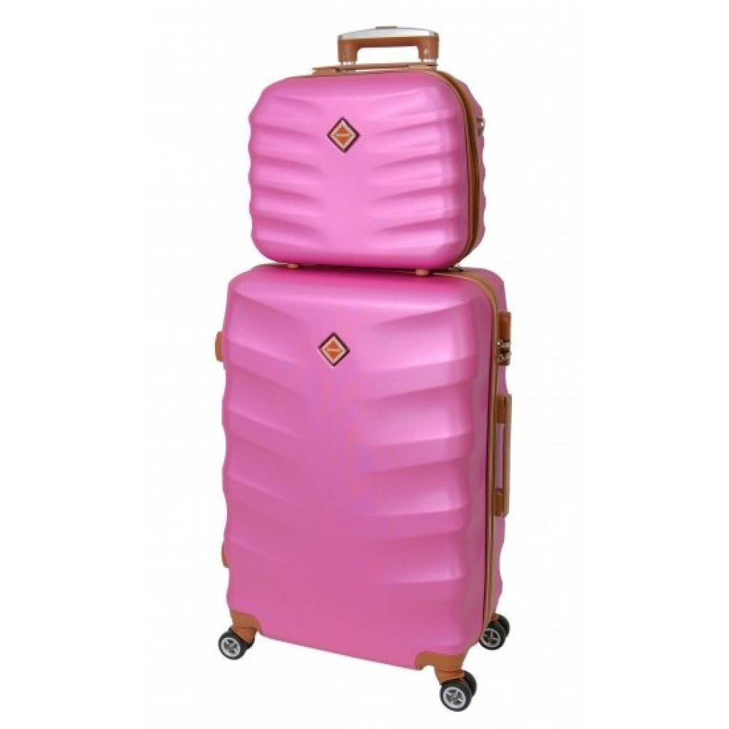 

Комплект валізу + кейс Bonro Next (невеликий) рожевий