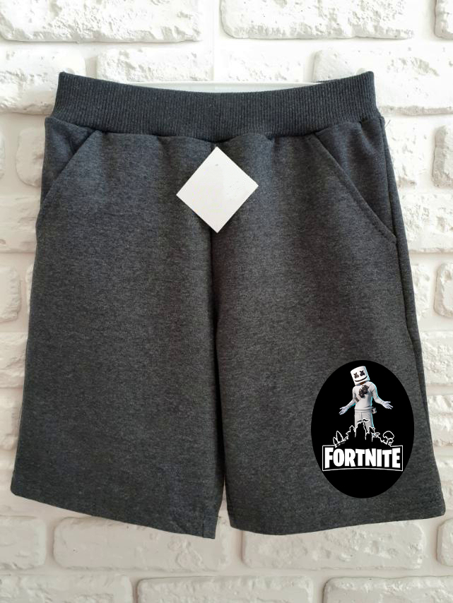 

Шорты ArtSvet Fortnite (Фортнайт) Темно-серый 134 см SHTSMF2L134