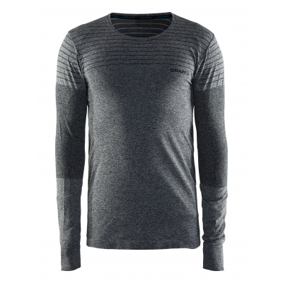 

Мужская футболка с длинным рукавом Craft Cool Comfort RN LS Man S BLACK MELANGE