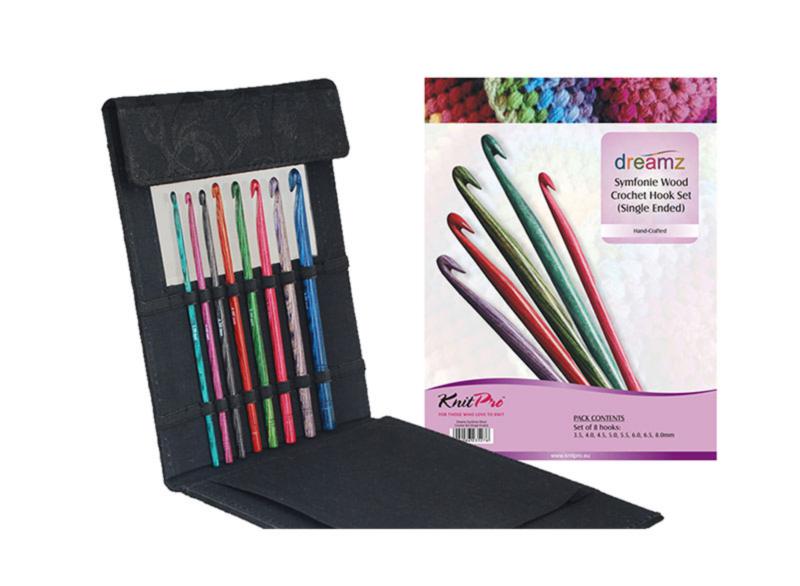 

Набор односторонних крючков 8 пар в жаккардовом кейсе Dreamz KnitPro 90716