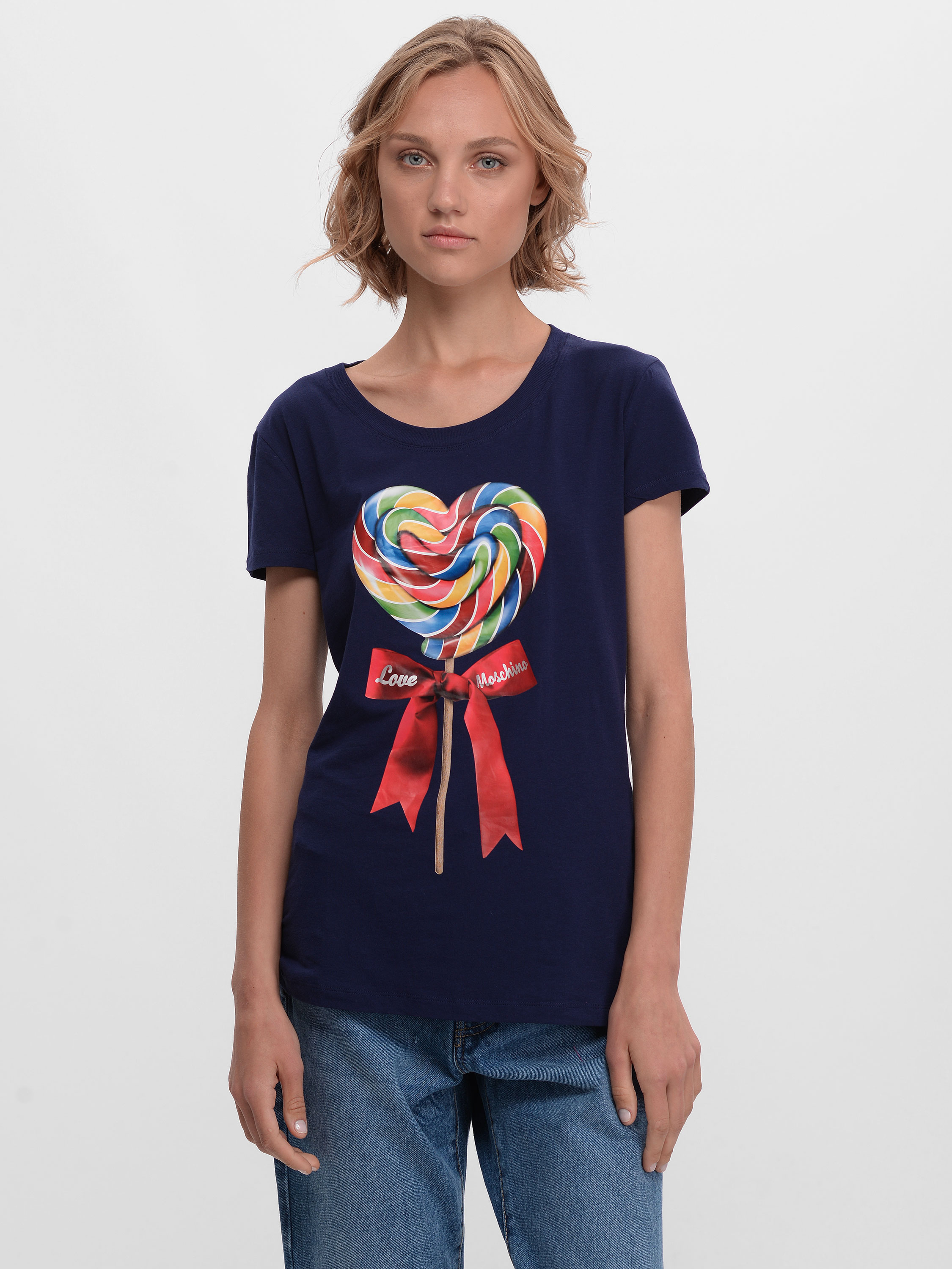 

Футболка Love Moschino 9088.3 42 () Синяя, Футболка Love Moschino 9088.3 42 (L) Синяя