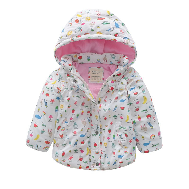 

Детская теплая куртка Meanbear для девочек белого цвета, арт. - 40692 - 130см