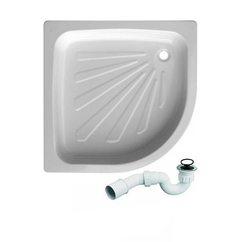 

Стальний піддон для душу + сифон AquaStream 80x80 півкруглий (Aqua8080)