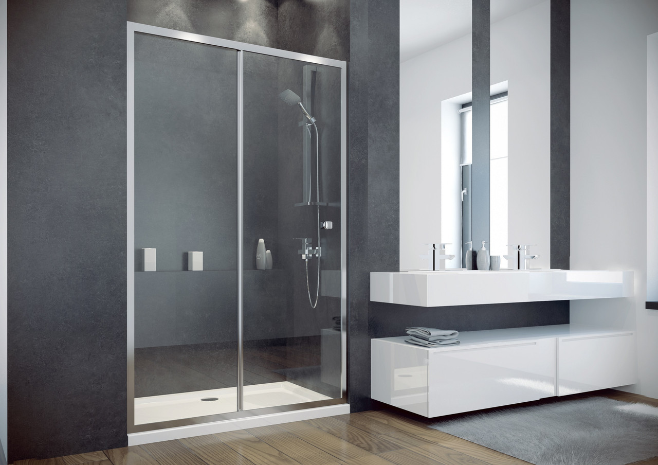 

Душові двері Besco Duo Slide 120см прозорі (DDS-120)