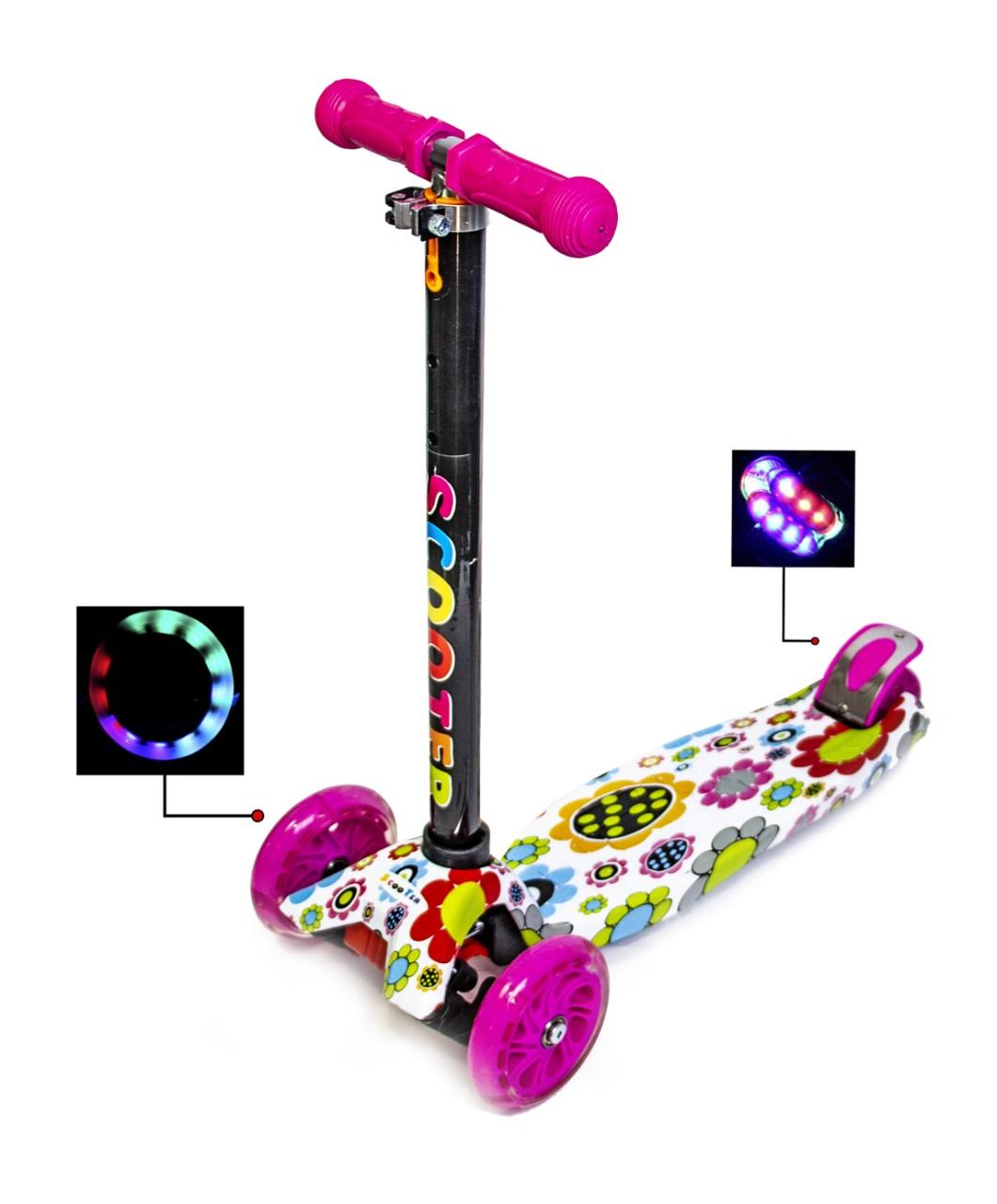 

Детский самокат SCOOTER MAXI Светящиеся колёса DAISES (SD 495719813)