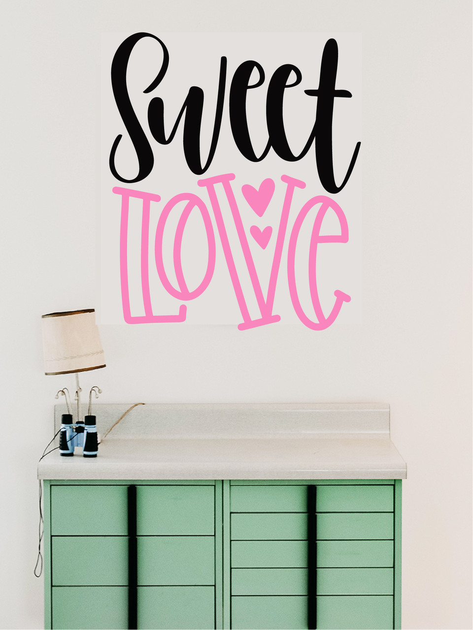 

Наклейка виниловая Zatarga Sweet love 1500x1780мм черно-розовый
