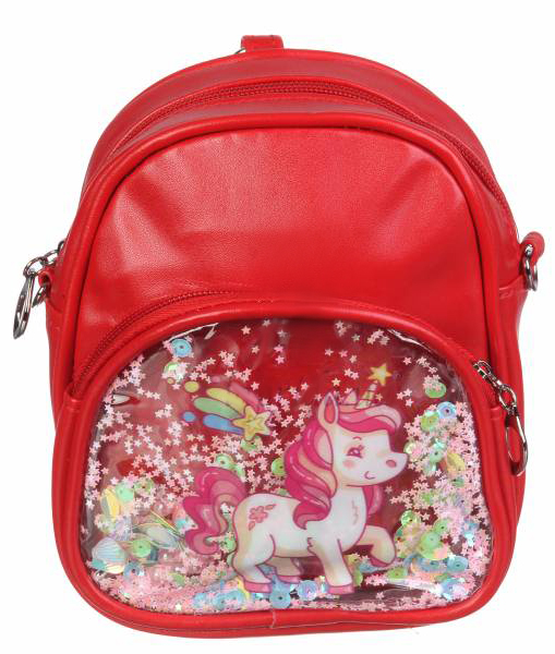 

Рюкзак-сумка для девочек Единорог Cappuccino Toys CT83-3127 красный