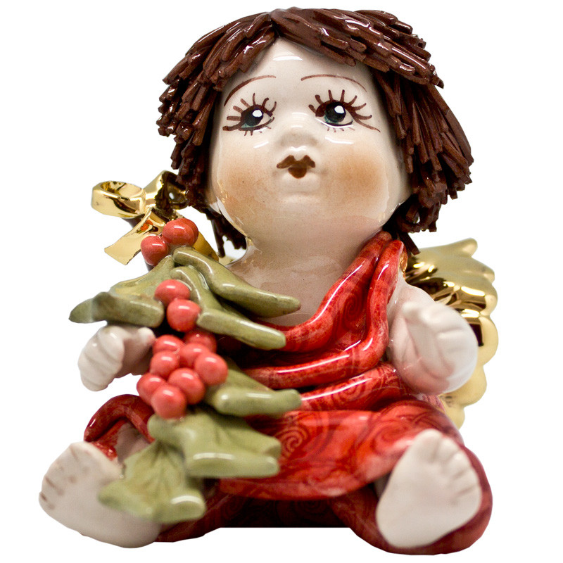 

Фигурка из фарфора Zampiva «Рождественский амурчик», h-10x7см (517-3164)