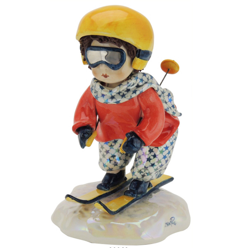 

Фигурка из фарфора Zampiva «Осваивая лыжи», h-16,5; L-10см (517-0068)