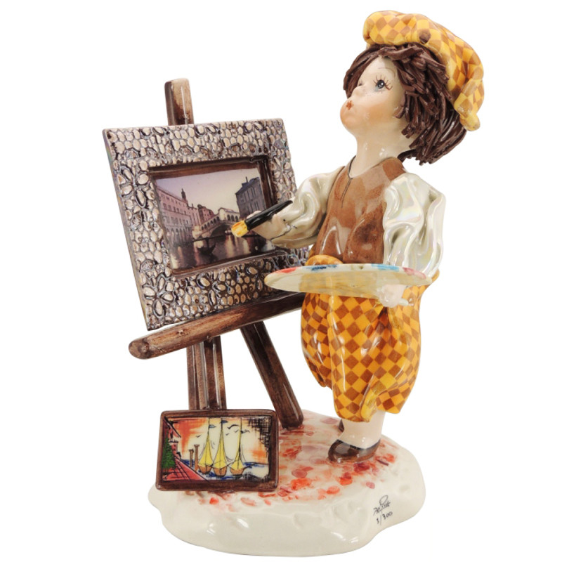 

Фигурка из фарфора Zampiva «Маленький Пикассо», h-17; L-16,5см (517-0069)