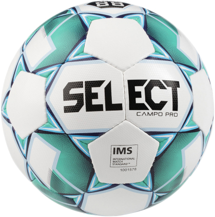 

Мяч футбольный Select Campo PRO (015) №4 White-Green (5703543226399)