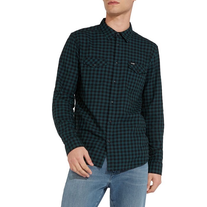 

Рубашка Wrangler 2 Pocket Flap Shirt Regular Fit Зеленый XXL-00