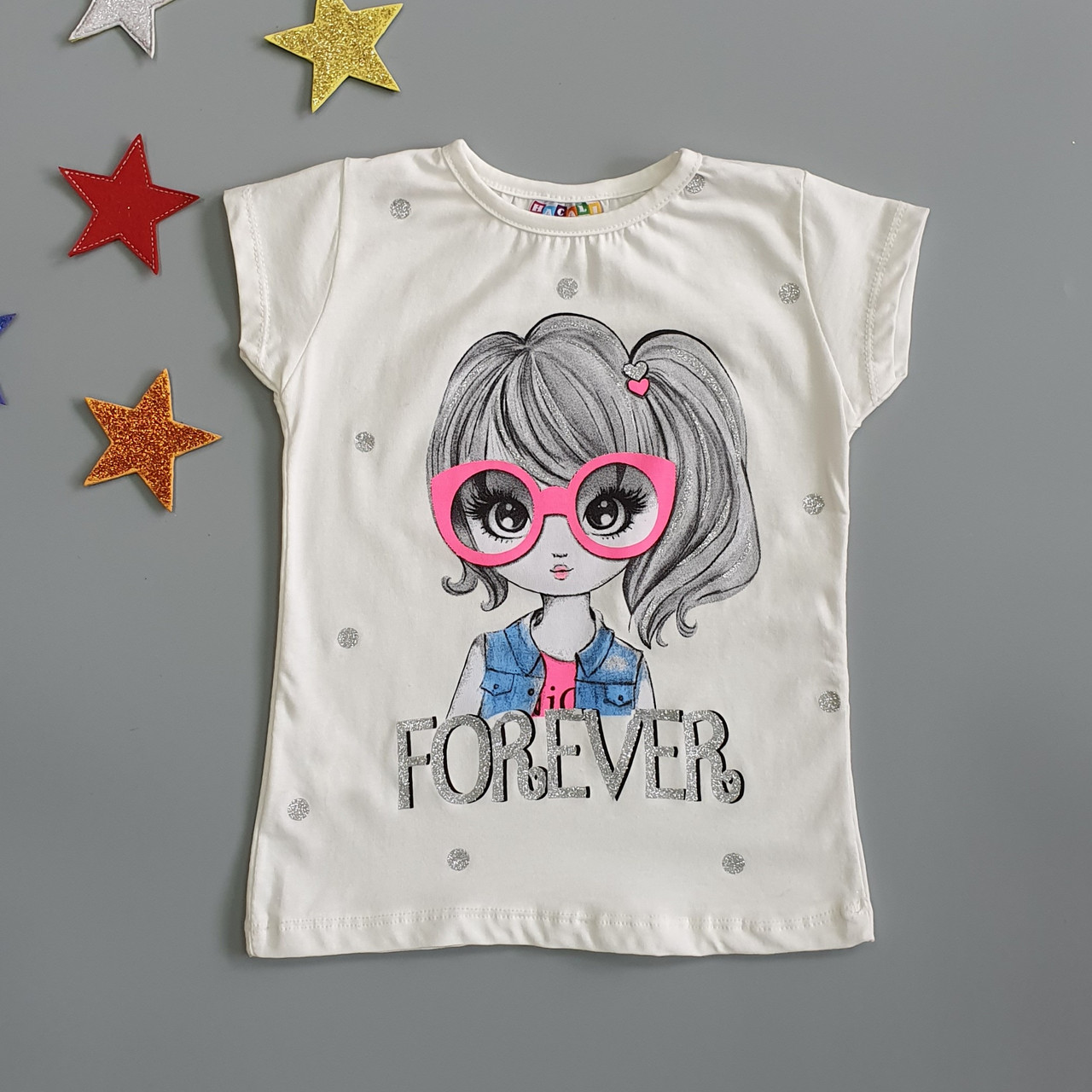 

Футболка Hacali kids для девочки 122-128 см Белая 18681