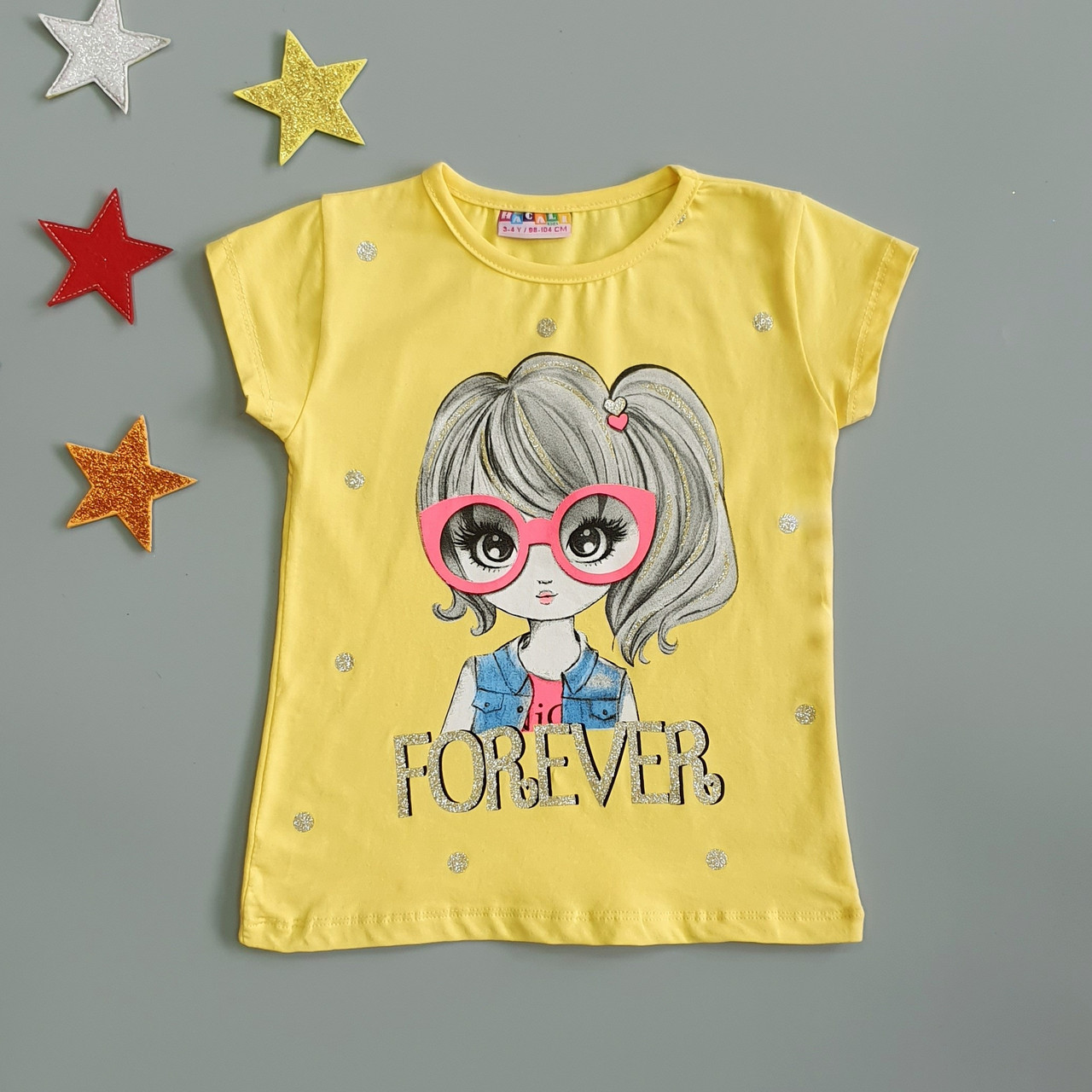 

Футболка Hacali kids для девочки 86-92 см Желтая 18680