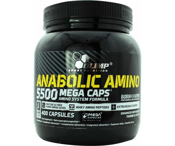 

Аминокислота Olimp Sport Nutrition Anabolic Amino 5500 Mega 400 капсул (313135)