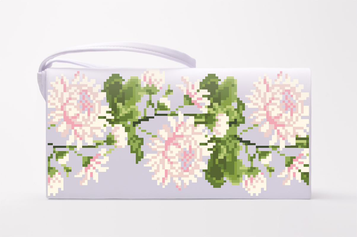 

Набір для вишивки нитками Барвиста Вишиванка заготовки пошитого клатча Ніжні хризантеми (КЛ186кБ1301i)