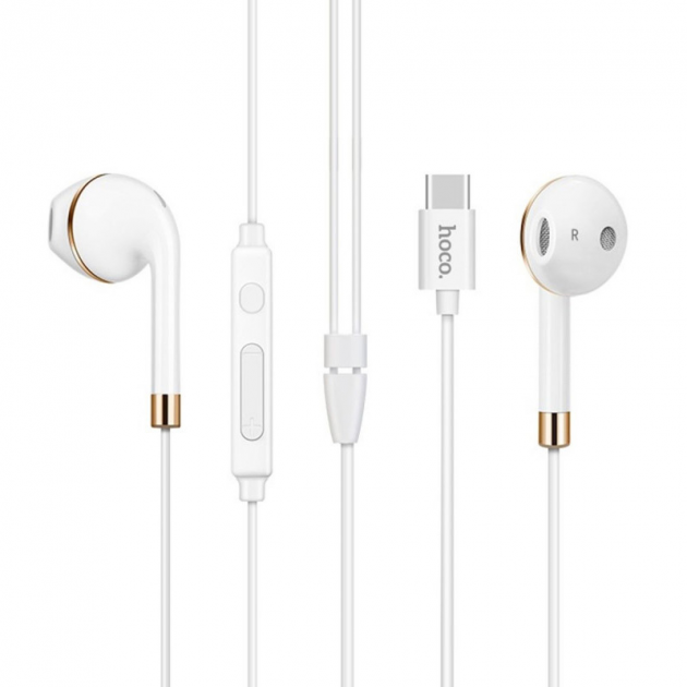 

Наушники Hoco L8 Type-C/Bluetooth White + mic + button call answering + volume control