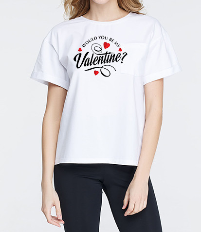 

Футболка жіноча Файна крамничка "Valentine" Білий XXXL (53000-498)