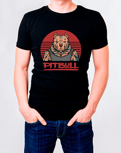 

Футболка чоловіча Файна крамничка "Pitbull" Чорний XXL (53000-294)