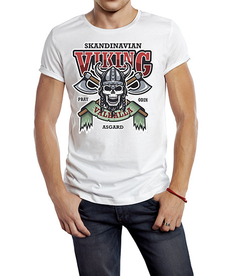 

Футболка чоловіча Файна крамничка "Viking Valhalla" Білий XXXL (53000-204)