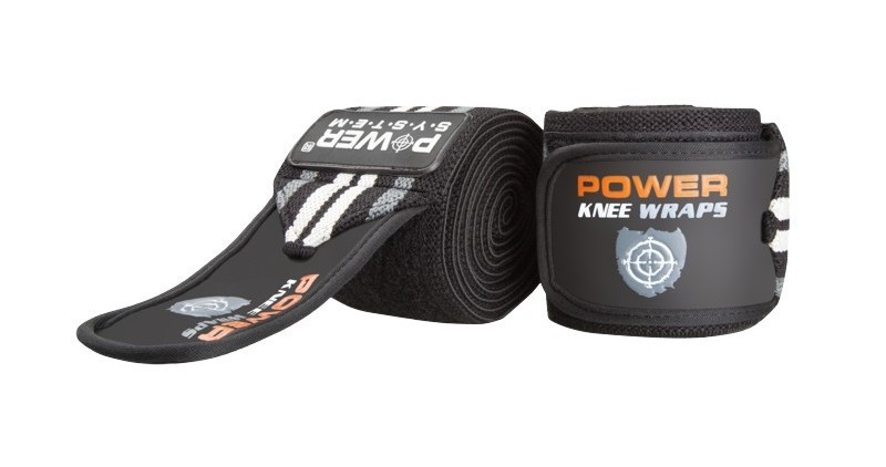 

Бинты на колени Power System Knee Wraps PS-3700 Grey/Black