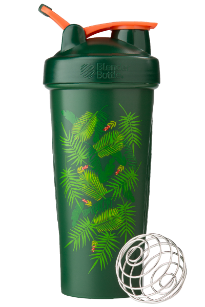 

Спортивный шейкер Blender Bottle Classic Loop 820 ml Special Edition Green-Coral (Art Palm)