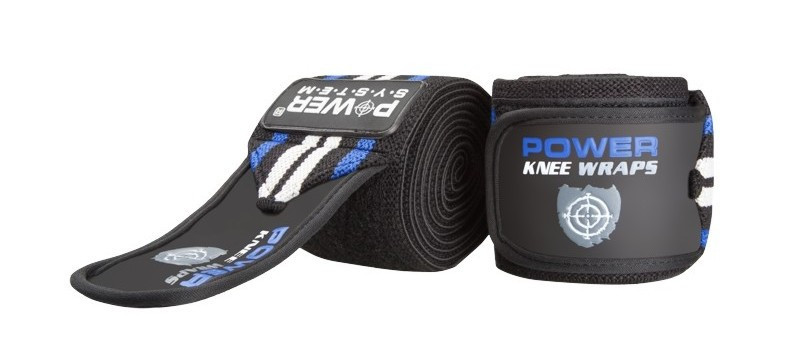 

Бинты на колени Power System Knee Wraps PS-3700 Blue/Black