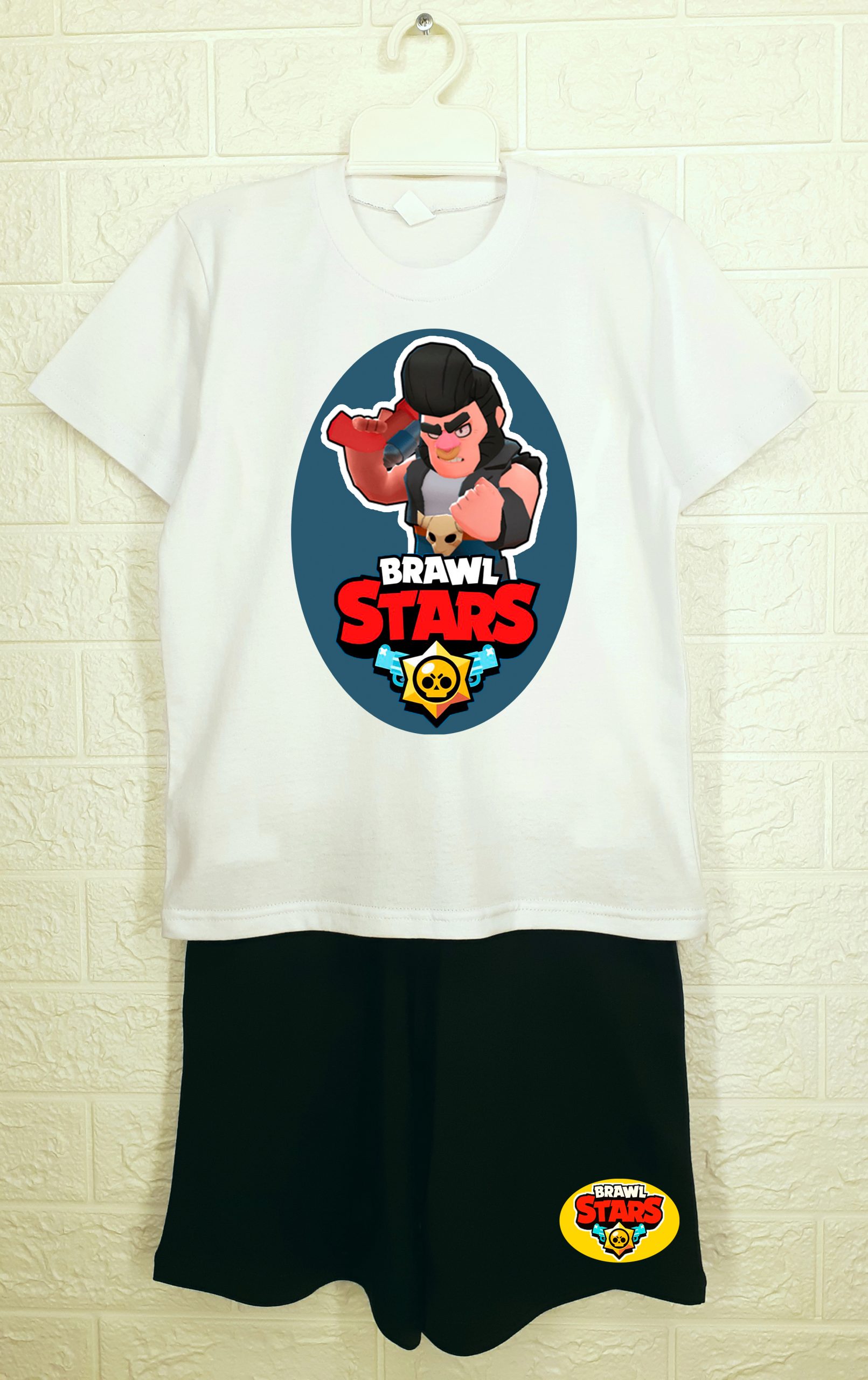 

Костюм ArtSvet Brawl Stars Bull (Бравл Старс Булл) 116 cм Белый ARTK2MB25B116