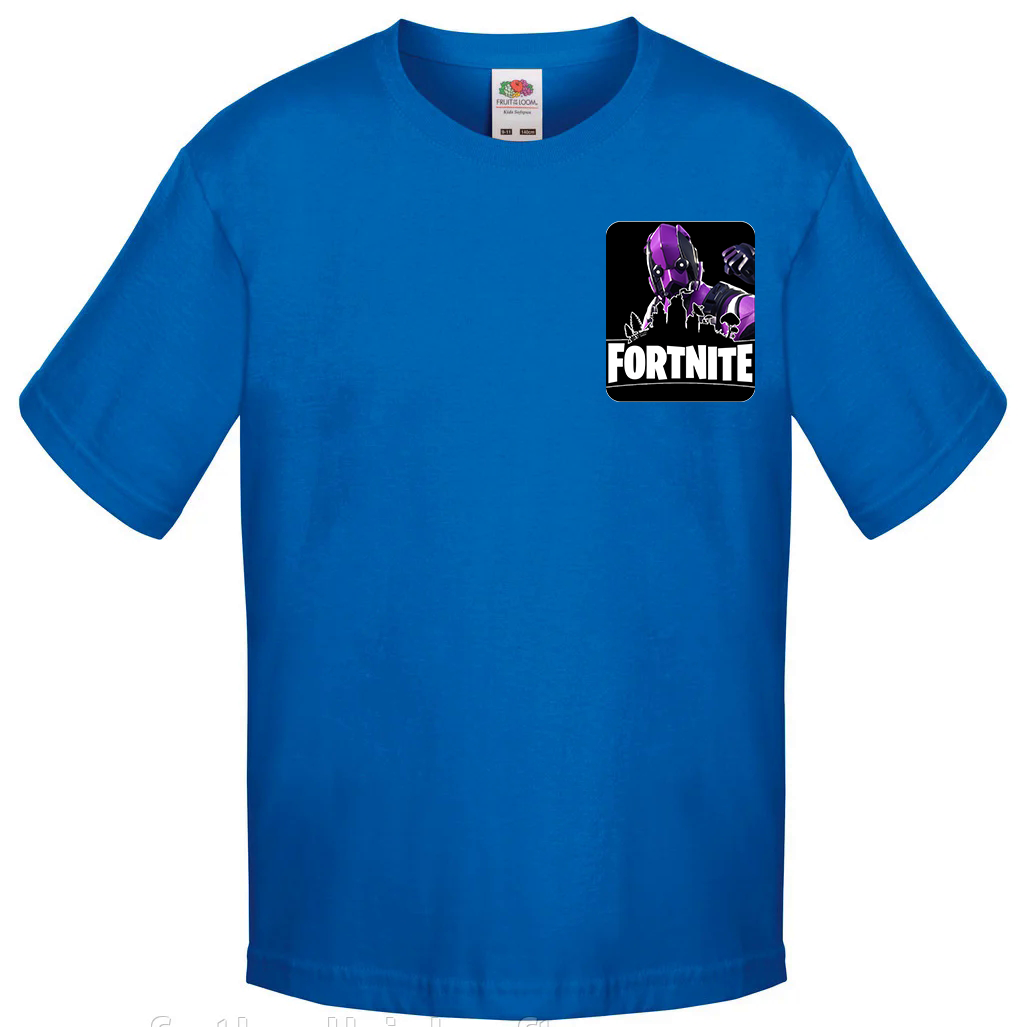 

Футболка Fruit of the Loom fortnite (Тёмный Вертекс Dark Vertex Фортнайт) Синий 164 см Sin4B1DVM164