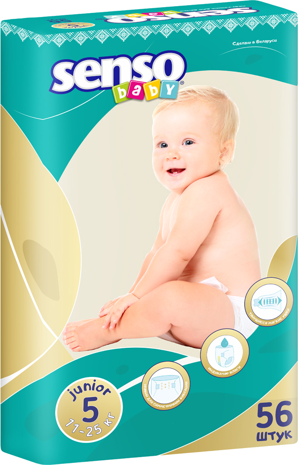 

Детские подгузники Senso Baby Junior В5 11-25 кг 56 шт (4810703002371)