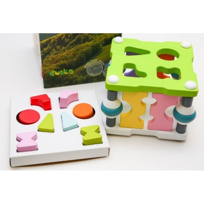 

Деревянный куб сортер Левеня Cubika