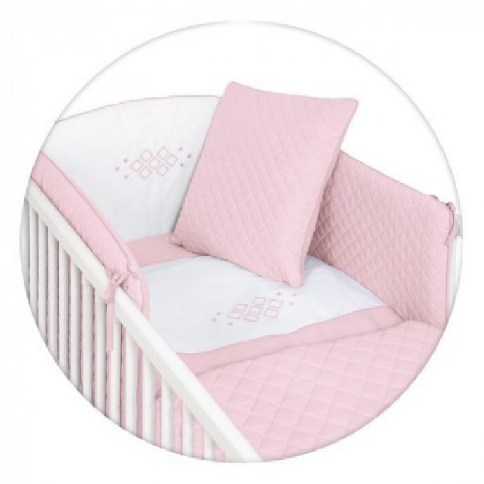 

Постельный комплект Ceba Baby Caro розовый 100x135 см