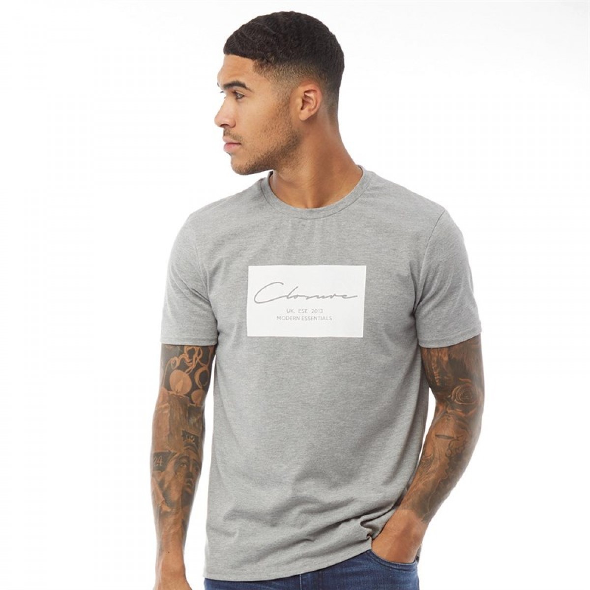 

Футболка Closure London Box Logo Grey Grey Marl, M (44)
