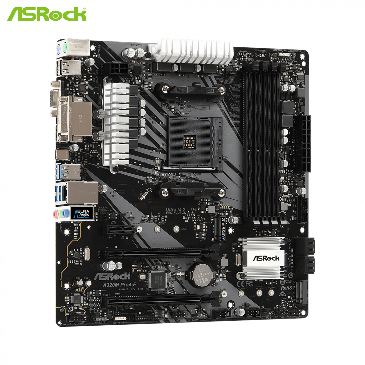 Asrock a320m pro4 f какие процессоры поддерживает