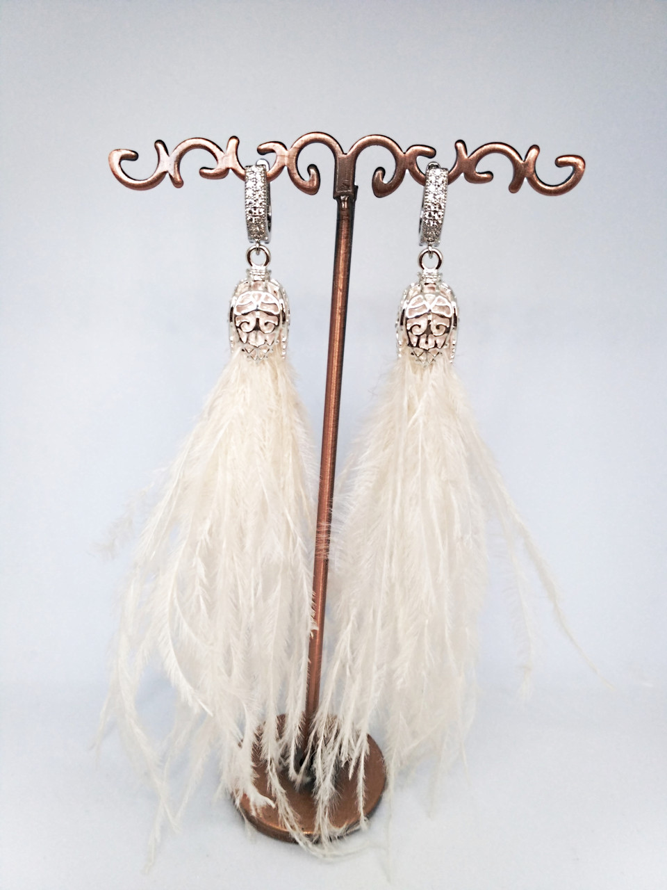 

Серьги из перьев Ksenija Vitali Wedding SP-00011