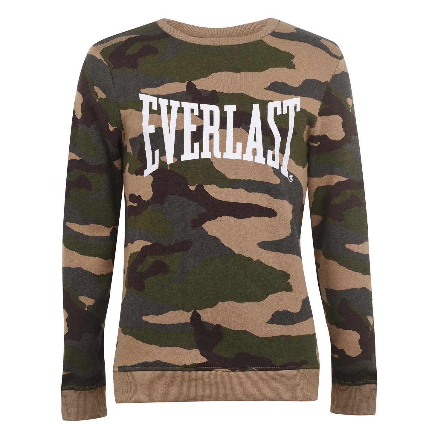 

Свитшот Everlast Camo Crew Sweater Mens M хаки