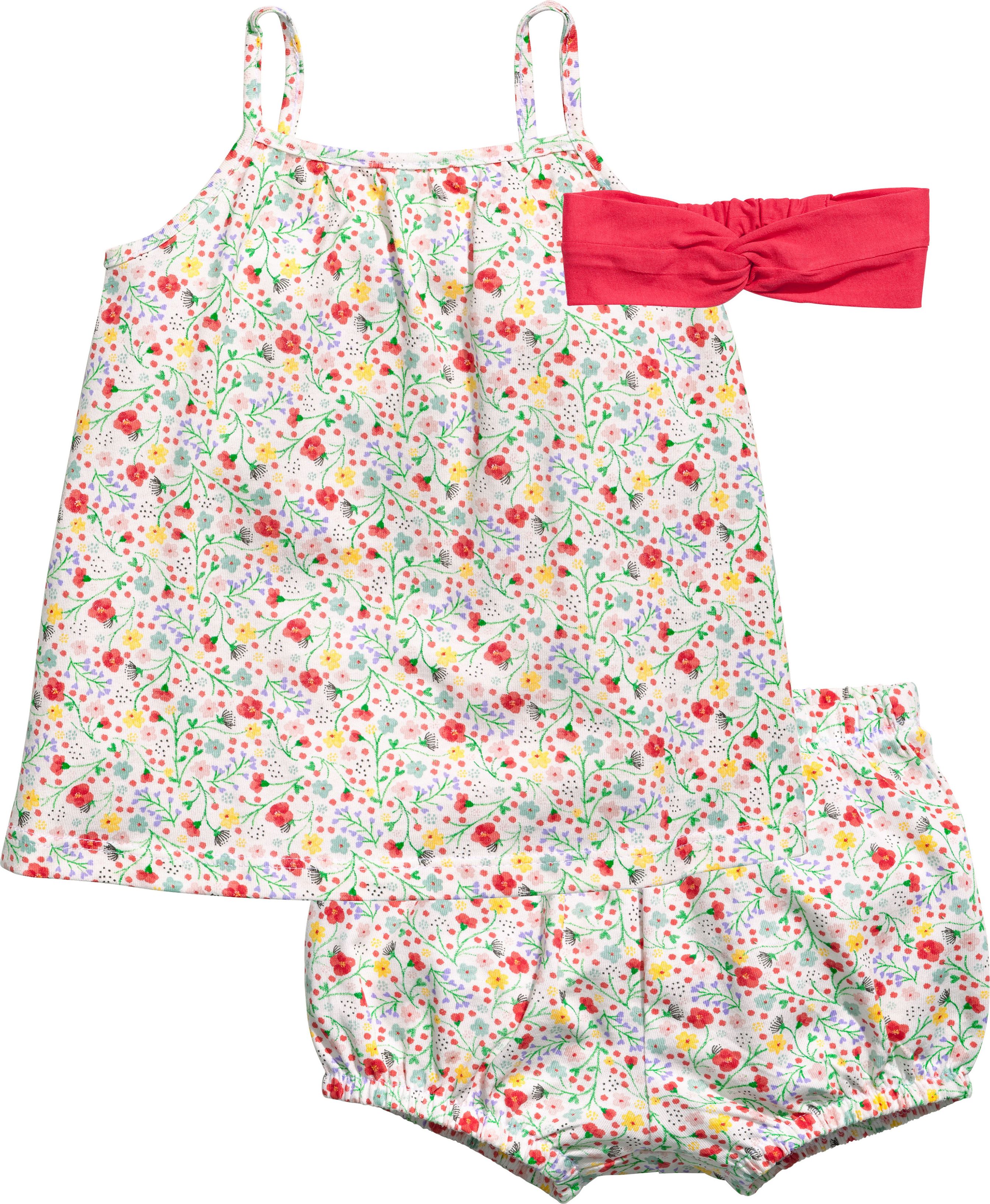 

Комплект (майка + шорты + повязка) H&M 49510161 74 см Белый (hm03227830080)