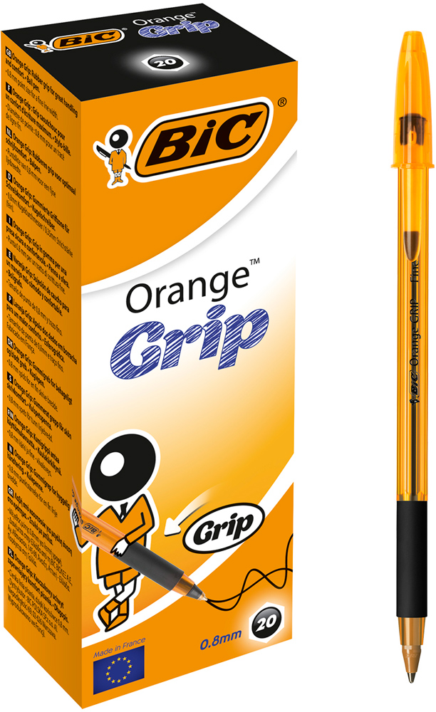 

Набор шариковых ручек BIC Orange Grip Чёрный 0.8 мм 20 шт (3086123009011)